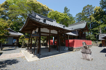 大歳神社　拝殿と本殿　京都市大原野