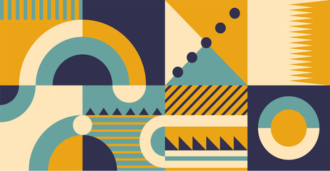 Obraz premium Retro Background, Cover, Poster Template Hippie Style from the 1960s.