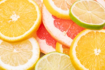 Fototapeta na wymiar Macro citrus healthy food fresh. refreshment close-up