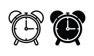 alarm Clock icons,Time icon symbol vector