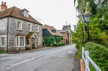 St Mary Bourne Village in Hampshire, England, UK