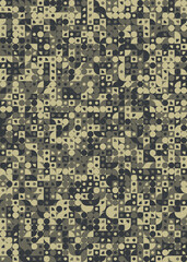 Abstract Geometric Pattern generative computational art illustration