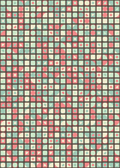 Fototapeta premium Abstract Geometric Pattern generative computational art illustration