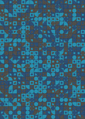 Abstract Geometric Pattern generative computational art illustration