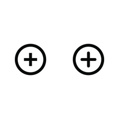 Obraz premium Plus Icon vector. Add icon. Addition sign. Medical Plus icon. editable icon set