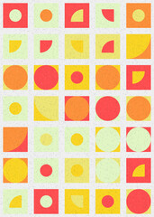 Abstract Geometric Pattern generative computational art illustration