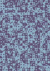 Abstract Geometric Pattern generative computational art illustration
