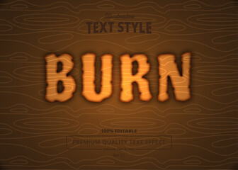 BURN Illustrator Text Effect