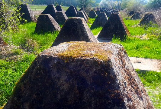 H&ouml;ckerlinie des Westwalls am Orscholz-Riegel im Saarland.