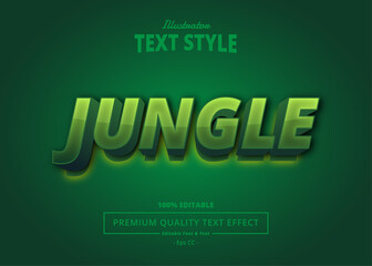 Jungle Illustrator Text Effect