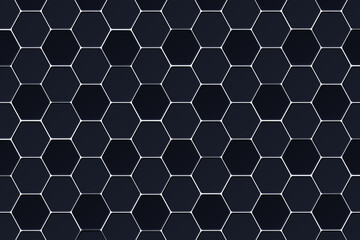 seamless hexagon pattern background, Futuristic honeycomb background, high-resolution background. for design elements and templates.