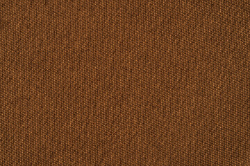 Fototapeta na wymiar Natural fabric of brown color. Close-up long and wide texture of natural fabric. Fabric texture of natural cotton or linen textile material.