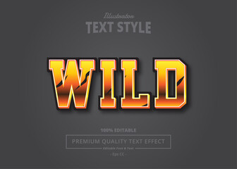 Wild Illustrator Text Effect