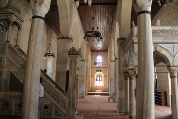 Interior view of a mosque built in the 16th century 