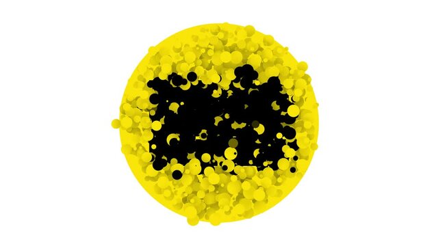 Black Bricks icon isolated on white background. 4K Video motion graphic animation