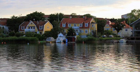 Fototapeta premium Karlskrona Sweden. The city of Karlskrona is spread over 30 islands in the eastern part of Blekinge archipelago, here are pictures of my trip there 