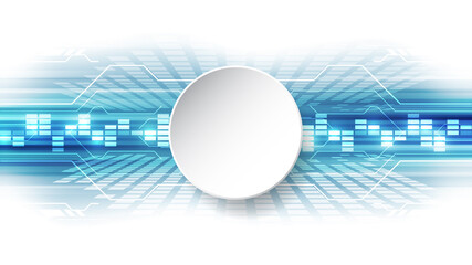 Abstract technological background concept with various technology elements. illustration Vector