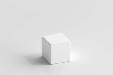 Isolated Product Packaging Box 3D Rendering