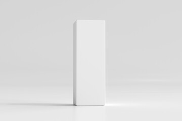 Isolated Product Packaging Box 3D Rendering