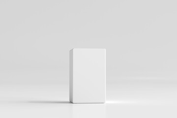 Isolated Product Packaging Box 3D Rendering