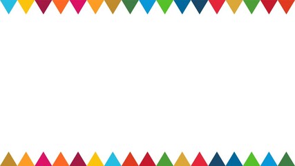 SDGs17の目標のイメージのガーランドフレームアニメーション	（透過）