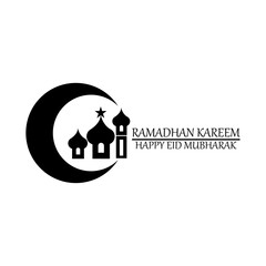 ramadhan design logo vector. mosque design vector