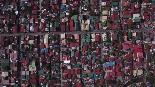 Aerial Shot Of Crowded City With Buildings And Roads - Subic, Philippines