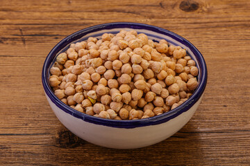 Vegan cuisine - Dry chickpea heap