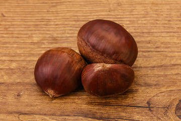 Organic natural sweet Chestnut heap