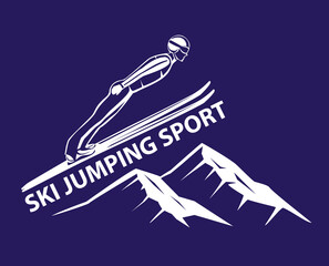 Ski Jumping Winter Sport - obrazy, fototapety, plakaty