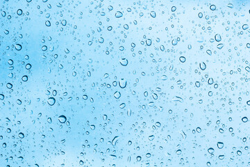 water drops on glass