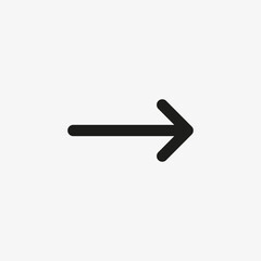 Obraz premium Right arrow icon. Next page button symbol for website and mobile app UI design.