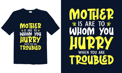 Mother's Day T-shirt Design for mug, poster, t-shirt, label, or wall art.