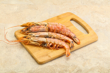 Tasty big Langoustine over the board