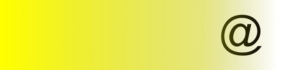 Obraz premium email symbol with yellow gradient