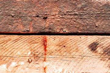 Wooden texture with scratches and cracks. It can be used as a background