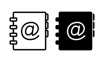 Address book icon for web site