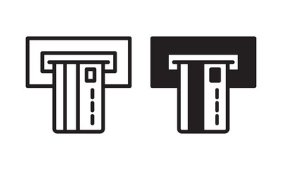 ATM icon vector for web site