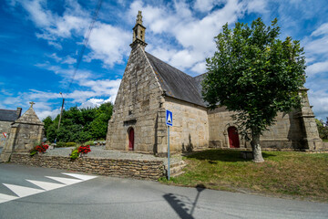 Fototapeta na wymiar Plounérin est une petite ville des Côtes-d'Armor en Bretagne.