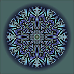 mandala art ornament for printing