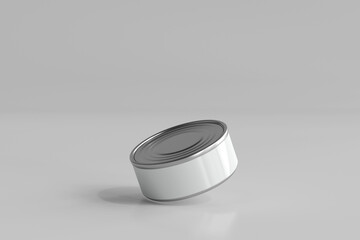 Isolated Food Can 3D Rendering