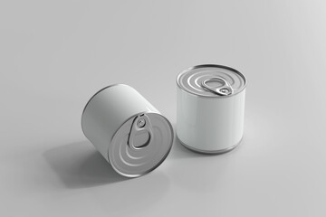 Isolated Food Can 3D Rendering