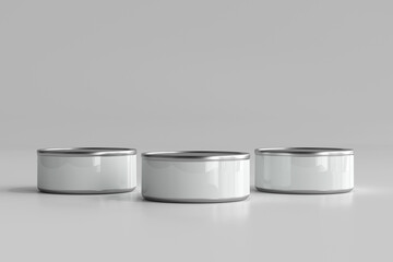 Isolated Food Can 3D Rendering