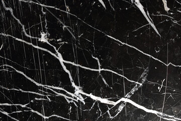 White pattern natural of black marble texture for design, abstract natural background