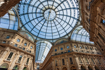Obraz premium The Galleria Vittorio Emanuele II is Italy's oldest active shopping mall.