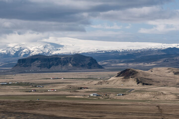 Landscape in the south of Iceland