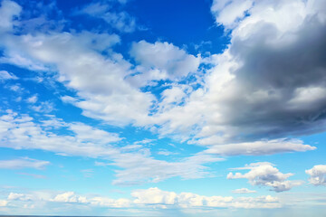 blue sky clouds abstract background, white nature top