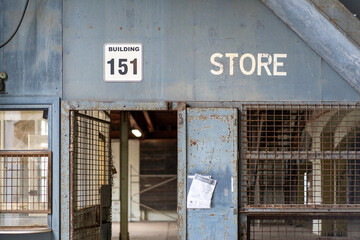 Old industrial disused warehouse