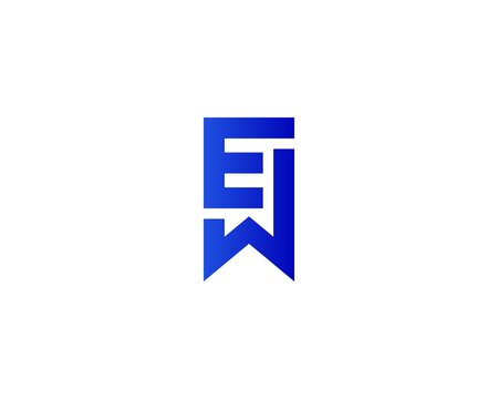 WE EW letter logo design vector template