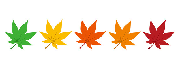 紅葉の葉のイラスト素材
